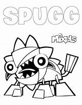 Mixels Coloring Pages Max Series Jinky Tribe Pdf Template Educative Printable sketch template