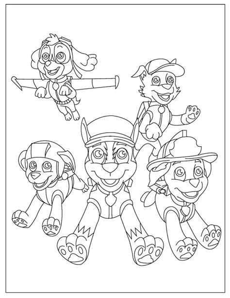 paw patrol coloring pages  kids  love  pdfs