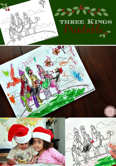 kings coloring pages  preschoolers los tres reyes