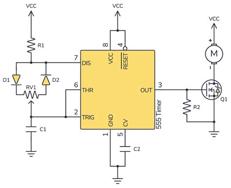 simple  pwm circuit  motor