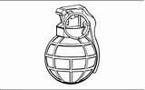 Grenades sketch template