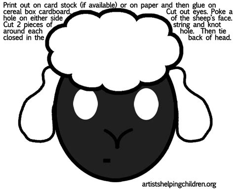 printable sheep template