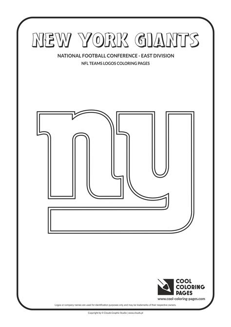 york giants coloring pages learny kids