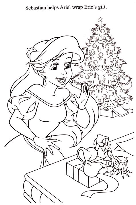 christmas disney princess coloring pages pretty closets