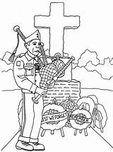 Coloring Pages Memorial Veterans Kids Veteran Remembrance Bagpipes School Printable Sheets Sunday Cemetary Playing Color Downloadable Service Online Heroes Bestcoloringpagesforkids sketch template