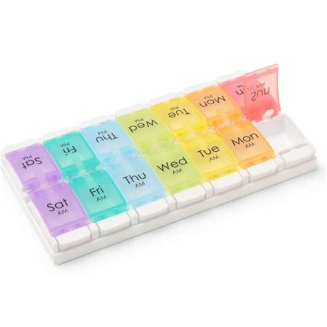 medline  day pill organizer multicolor xday