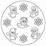 Mandala Mandales Hivern Ausmalbilder Mandalas Inverno Sudokus Mon Pinguini Kindergarten Preschoolactivities Coloriage Petit Kreativ Weihnachten Petitmonblogger Invernali Invierno Advent Mandale sketch template