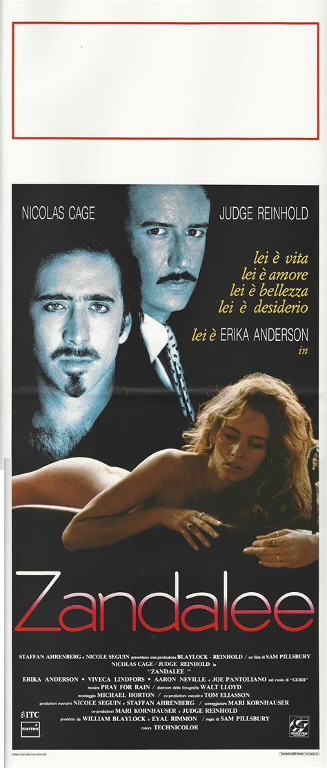 1991 cartel cinematográfico zandalee nicolas cage erika anderson