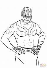 Mysterio Lucha Punk Undertaker Luchador Ausmalbild Ausdrucken Colorier sketch template