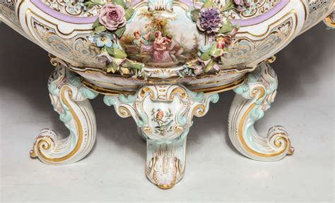 palatial antique german meissen porcelain figural centerpiece  stdibs meissen centerpiece