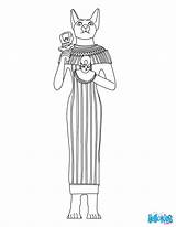 Coloring Egyptian Bastet Pages Goddess Cat Egypt Online Gods Ancient Goddesses God Svg Drawings Cats Color Print Hellokids Designlooter Cleopatra sketch template