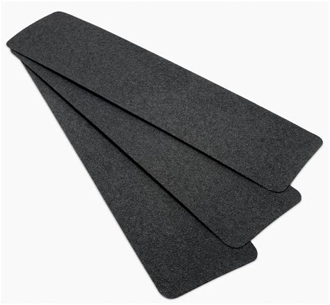 solid black anti slip tread     ft  grit aluminum oxide rubber adhesive  pk