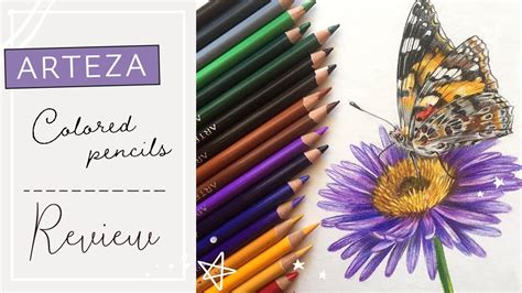 arteza expert colored pencils review youtube