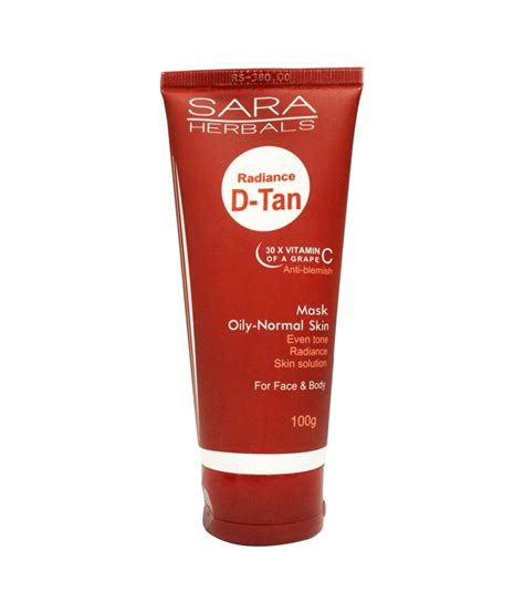 Sara Radiance D Tan Face Mask Cream 100 Gm Buy Sara Radiance D Tan