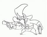 Coloring Sam Yosemite Pages Cartoon Popular Devil Looney Tunes Library Clipart sketch template