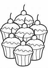 Coloring Pages Cupcakes Cupcake Tulamama Kids sketch template