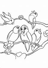 Coloring Birds Bambi Pages Disney Coloringpages7 sketch template