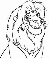 Simba Roi Garde Grandit Vite Desenhos Mufasa Gratuit Leon Imprimé Leao sketch template