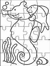 Colorear Puzzles Marinos Jigsaw Rompecabezas Bebeazul Rompecabeza Websincloud sketch template