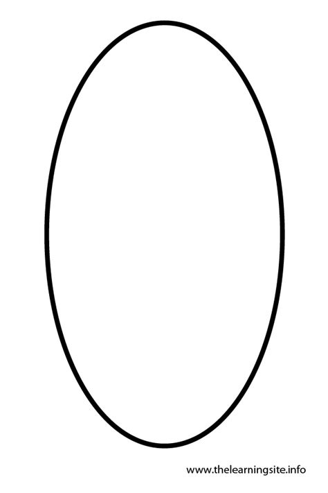 printable oval template