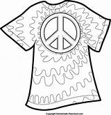 Dye Tie Coloring Pages Clipart Shirt Peace Printable Shirts Celebrate Students Search Google English Adult Library Colors Discover sketch template