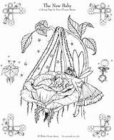 Baby Fairy Pages Coloring Fairies Adults Printable Template Colouring Adult Indulgy Angels sketch template