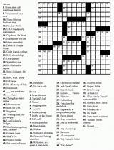 Crosswords Crossword Printable sketch template