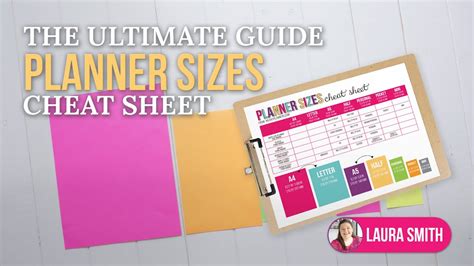 planner sizes  ultimate guide youtube