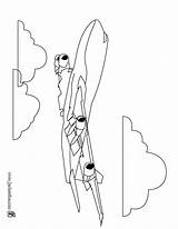 Avion Ligne Colorier Airplanes Canadair Cargo sketch template