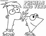 Ferb Phineas Coloring Pages Print Color sketch template