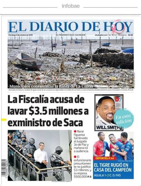 El Diario De Hoy El Salvador 6 De Octubre De 2019 Infobae