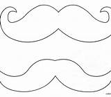 Moustache Mustache sketch template