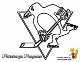 Coloring Hockey Pages Nhl Penguins Printable Pittsburgh Logo Kids Print Goalie Drawings Book Penguin Logos Team Boys East Cold Stone sketch template