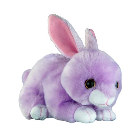 stuffed purple bunny