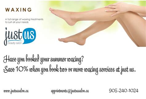 summer waxing spaspecial waxing spa specials beauty salon summer