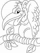 Vulture Coloring Pages Eagle Happy Hooded Kids Animal Bestcoloringpages sketch template