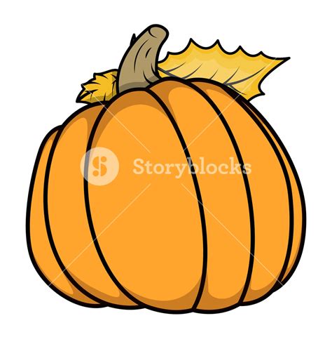 pumpkin vector cartoon illustration royalty  stock image storyblocks