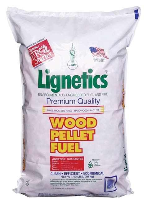 Lignetics Fg10 Premium Wood Pellet Fuel 40 Lb Bag 8800