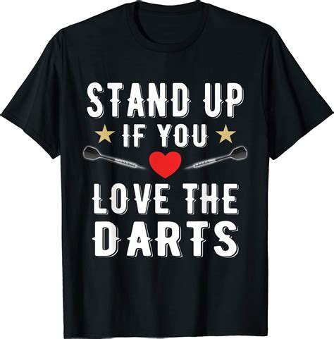 stand    love  darts funny dart quote  shirt amazoncouk fashion