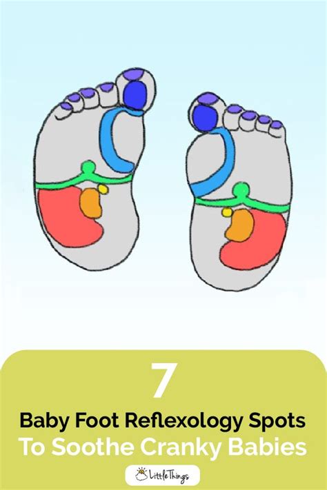7 spots to gently massage tiny feet in order to soothe a cranky newborn