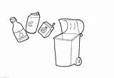 Lixo Caixote Reciclagem Reciclar sketch template