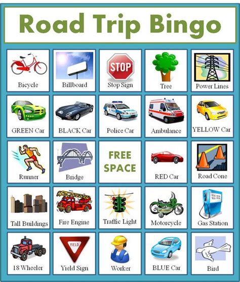 pin  katie egbert  tips  mom road trip bingo travel bingo
