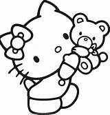 Kitty Hello Coloring Pages Colouring Printable Colorear Para Cute Dibujos Sheets Paper Characters Book Halloween Drawing Print Teddy Disney Emo sketch template