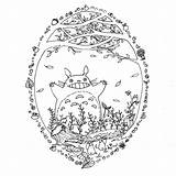 Totoro Ghibli Coloriage Imprimer Coloriages Chocobo Neighbor Miyazaki Artherapie Printemps Voisin Getcolorings Totoros Hayao Mandalas Kiki Typique Estudio Travail Inspirées sketch template