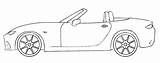 Mazda Coloringpagez Mx5 sketch template