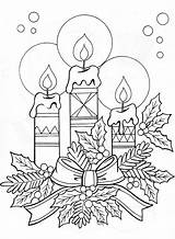 Christmas Coloring Pages Printable Sheets Colouring Cards Candles Printables Choose Board sketch template