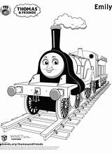 Coloring Thomas Emily Friends Train Pages Colouring Printable Sheets Edward Tank Kids Print Books Percy Rocks Characters Race Great Drawing sketch template