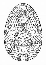 Zentangle Pasqua Egg Uovo Paasei Decorativo Illustrazione Decoratief Wit sketch template