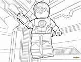 Lego Coloring Pages Super Heroes Dc Lantern Green Universe Printable Flash Justice League Movie Colouring Avengers Superhero Book Drawing Popular sketch template