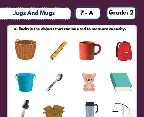 fun  engaging  pages  jugs  mugs class  worksheet  kids